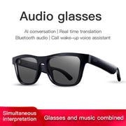 E10 Pro Smart Audio Bluetooth Glasses, Style: AI Translation(Transparent)