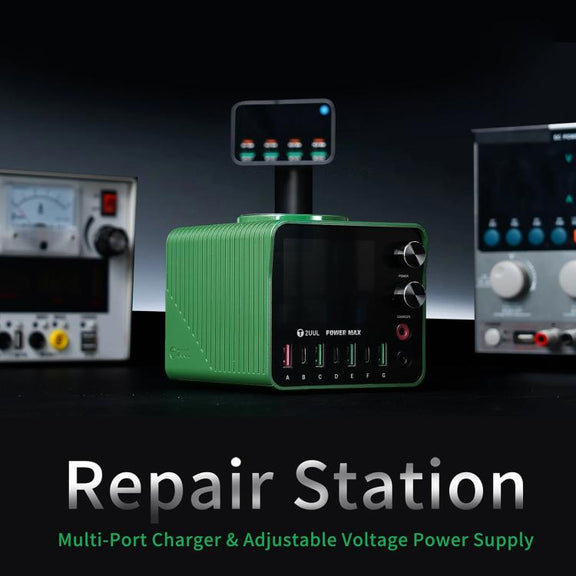 2UUL PC01 POWER MAX 200W Multi-Port Charger Adjustable Voltage Power Supply, Plug:US Plug