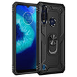 For Motorola Moto G8 Power Lite Shockproof TPU + PC Protective Case with 360 Degree Rotating Holder(Black) - Motorola Cases by PMC TechLife | Online Shopping South Africa | PMC TechLife