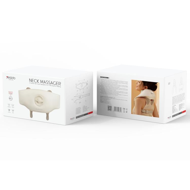 Yesido MG11 3 Modes Adjustable Width Neck and Shoulder Massager(White)