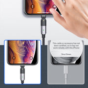 FXCL-WYA0G 2.4A USB to 8 Pin 180 Degree Rotating Elbow Charging Cable, Length:2m(Grey)