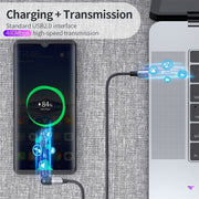 FXCTL-WY0G 100W 5A USB-C / Type-C to Type-C 180 Degree Rotating Elbow Fast Charging Cable, Length:1.2m(Grey)