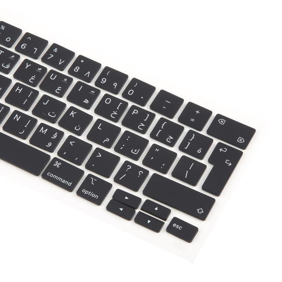 For MacBook A2251 A2289 A2238 A2338 UK Big Enter Version Keycaps, Language:Arabic