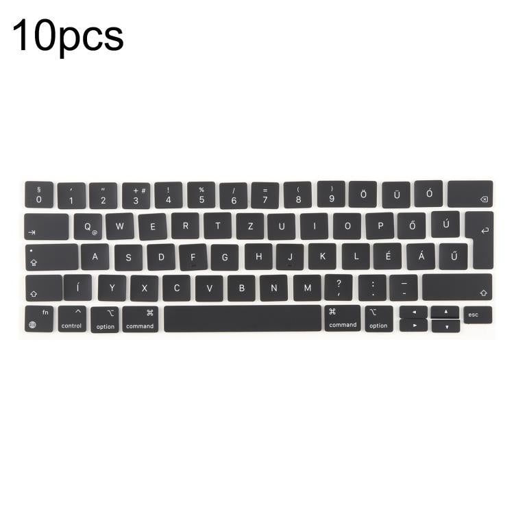 For MacBook A2251 A2289 A2238 A2338 10pcs UK Big Enter Version Keycaps, Language:Hungary