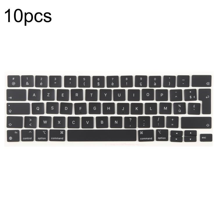 For MacBook A2251 A2289 A2238 A2338 10pcs UK Big Enter Version Keycaps, Language:French