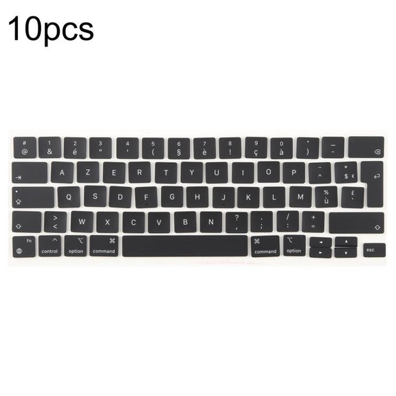 For MacBook A2251 A2289 A2238 A2338 10pcs UK Big Enter Version Keycaps, Language:French