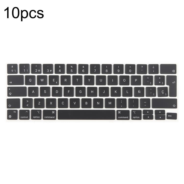 For MacBook A2251 A2289 A2238 A2338 10pcs UK Big Enter Version Keycaps, Language:Spain