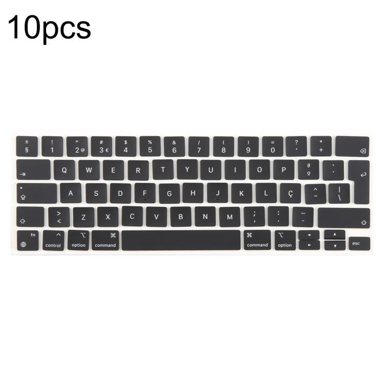 For MacBook A2251 A2289 A2238 A2338 10pcs UK Big Enter Version Keycaps, Language:Portugal