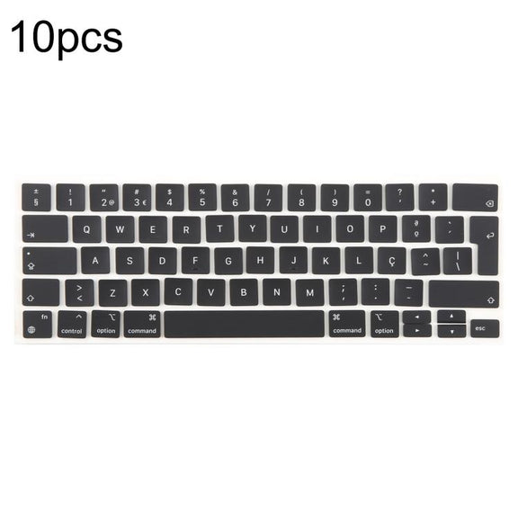 For MacBook A2251 A2289 A2238 A2338 10pcs UK Big Enter Version Keycaps, Language:Portugal