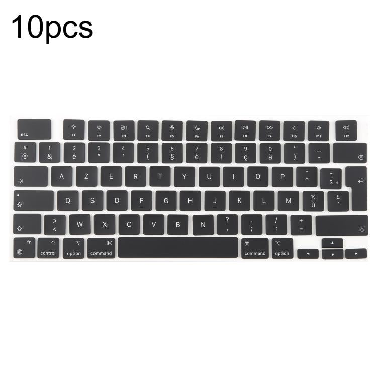 For MacBook A2681 A2941 A3113  A3114 10pcs UK Big Enter Version Keycaps, Language:French