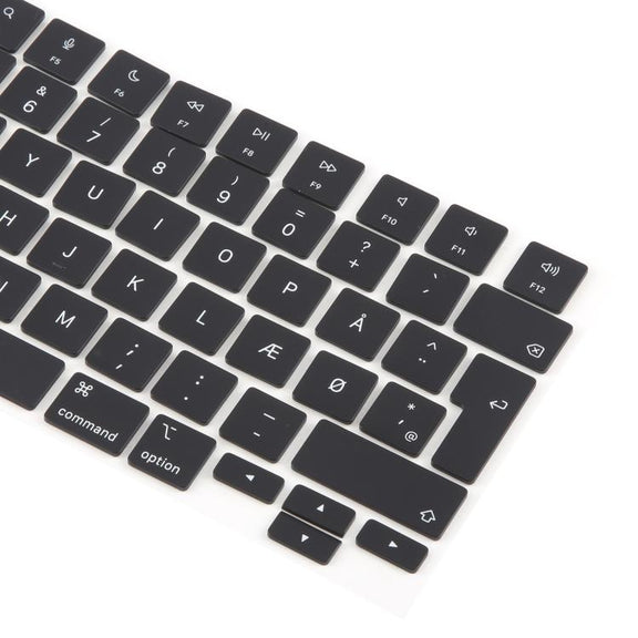 For MacBook A2681 A2941 A3113  A3114 10pcs UK Big Enter Version Keycaps, Language:Denmark