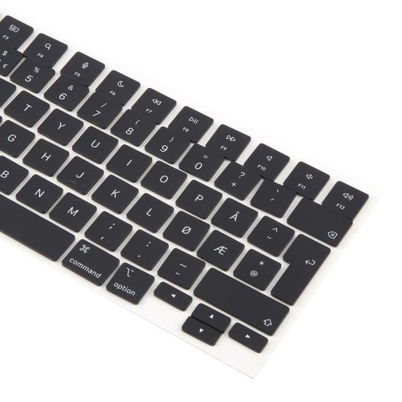 For MacBook A2681 A2941 A3113  A3114 10pcs UK Big Enter Version Keycaps, Language:Norway