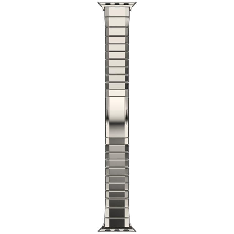For Apple Watch 46mm / 49mm / 45mm / 44mm One-Bead Pure Titanium Buckle Watch Band(Titanium)