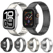 For Apple Watch 46mm / 49mm / 45mm / 44mm One-Bead Pure Titanium Buckle Watch Band(Titanium)