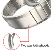For Apple Watch 42mm / 41mm / 40mm / 38mm One-Bead Pure Titanium Buckle Watch Band(Titanium)
