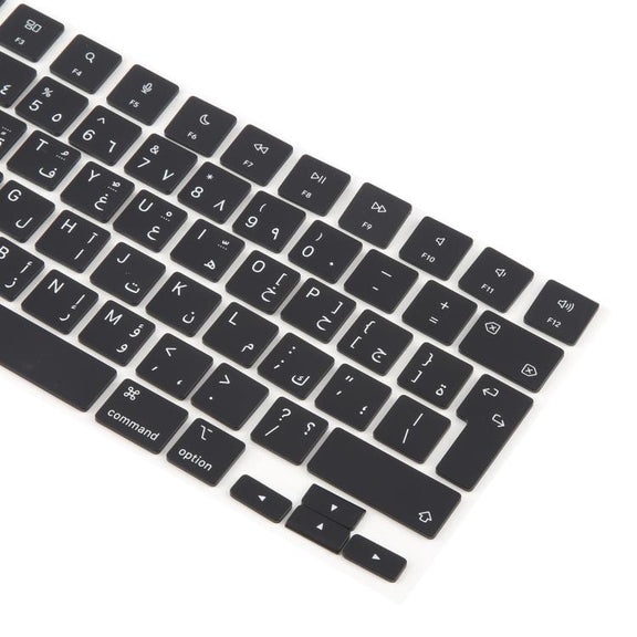 For MacBook A2442 A2485 A2779 A2780 A2991 A2992 A2918 10pcs UK Big Enter Version Keycaps, Language:Arabic