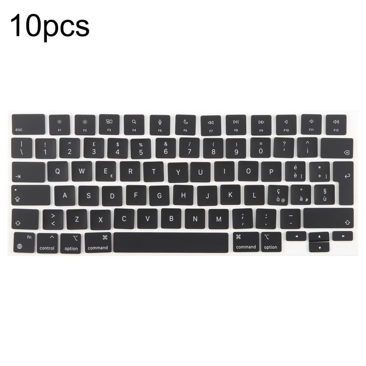 For MacBook A2442 A2485 A2779 A2780 A2991 A2992 A2918 10pcs UK Big Enter Version Keycaps, Language:Italy
