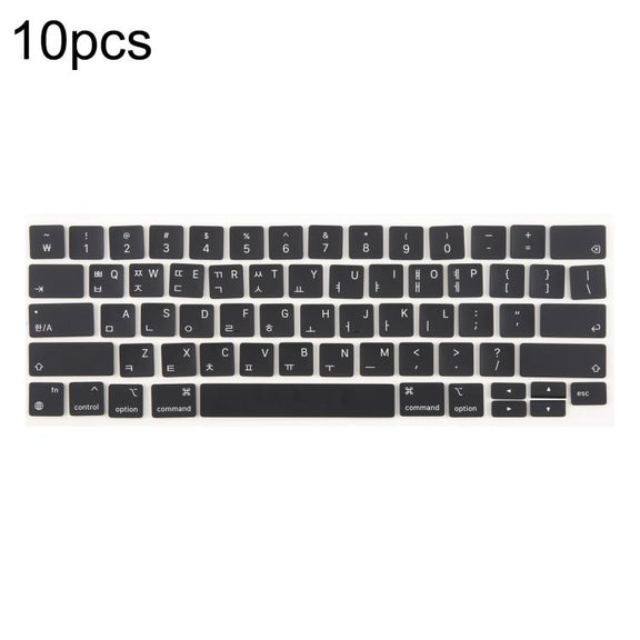 For MacBook A2251 A2289 A2238 A2338 10pcs US Small Enter Version Keycaps, Language:Korean