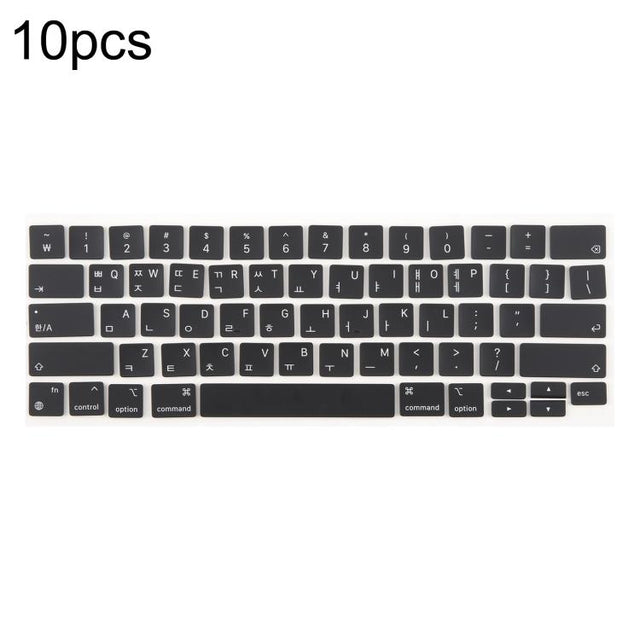 For MacBook A2251 A2289 A2238 A2338 10pcs US Small Enter Version Keycaps, Language:Korean