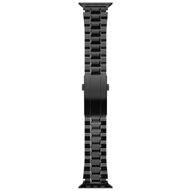 For Apple Watch 46mm / 49mm / 45mm / 44mm T-shaped Turtle Buckle Detachable Titanium Watch Band(Black)