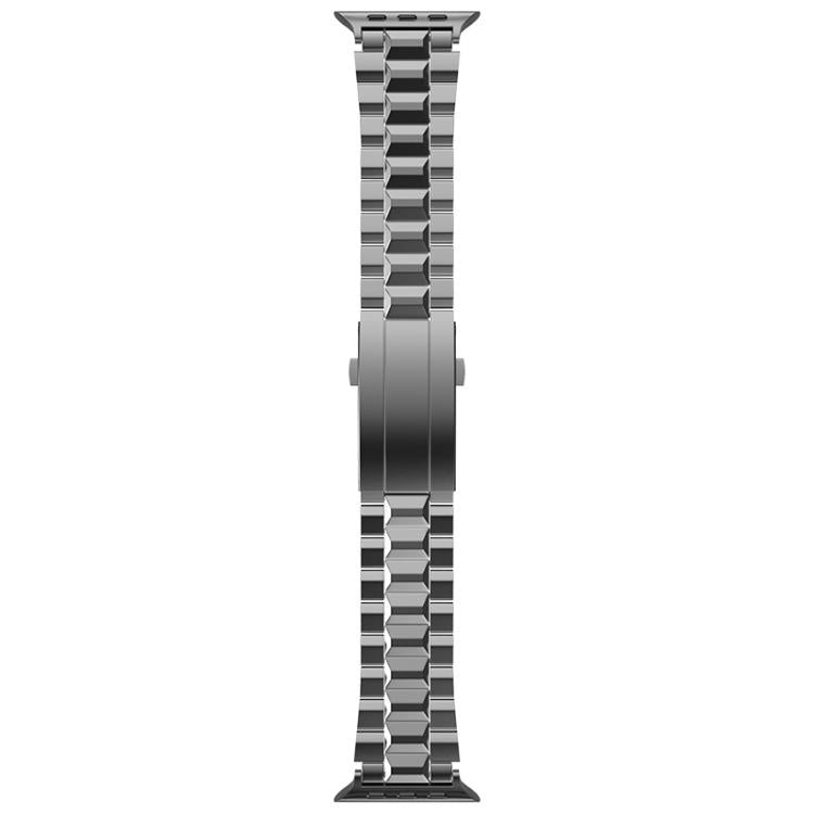 For Apple Watch 46mm / 49mm / 45mm / 44mm T-shaped Turtle Buckle Detachable Titanium Watch Band(Grey)