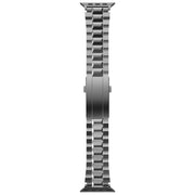 For Apple Watch 46mm / 49mm / 45mm / 44mm T-shaped Turtle Buckle Detachable Titanium Watch Band(Grey)