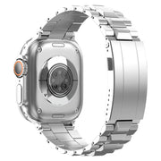 For Apple Watch 42mm / 41mm / 40mm / 38mm T-shaped Turtle Buckle Detachable Titanium Watch Band(Silver)