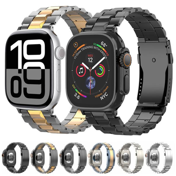 For Apple Watch 42mm / 41mm / 40mm / 38mm T-shaped Turtle Buckle Detachable Titanium Watch Band(Silver)