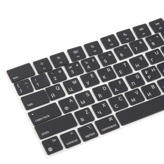 For MacBook A2681 A2941 A3113 A3114 10pcs US Small Enter Version Keycaps, Language:Russian