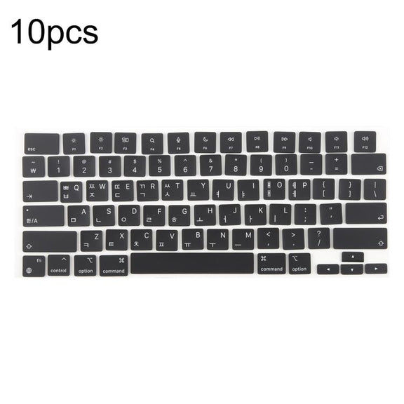 For MacBook A2442 A2485 A2779 A2780 A2991 A2992 A2918 10pcs US Small Enter Version Keycaps, Language:Korean