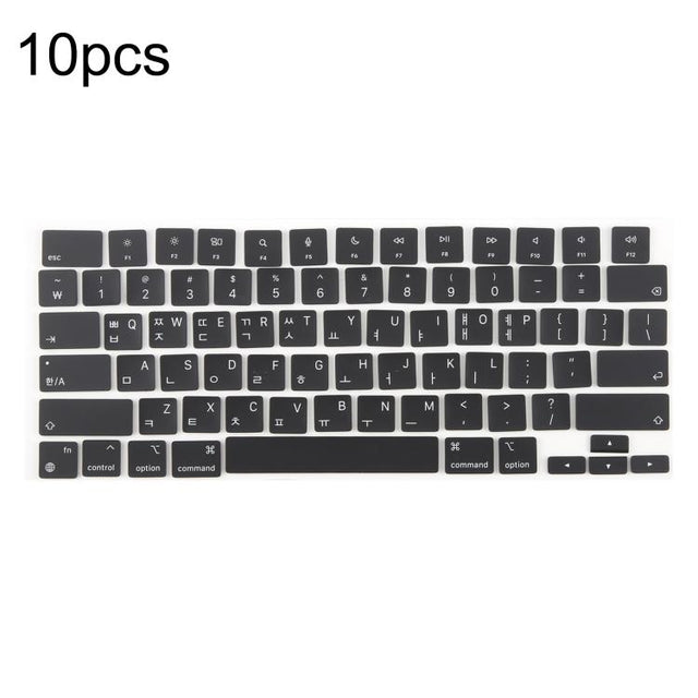 For MacBook A2442 A2485 A2779 A2780 A2991 A2992 A2918 10pcs US Small Enter Version Keycaps, Language:Korean