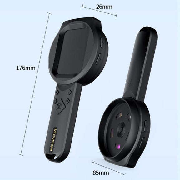 2.8 inch IPS Screen Industrial Handheld Digital Microscope(Black)