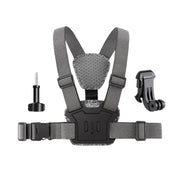3 in 1 Quick Release Body Mount Belt Chest Strap with Mount & Screw(Grey)