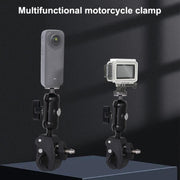 Universal Action Camera Bicycle Handlebar Clamp, Size:M 20cm(Black)