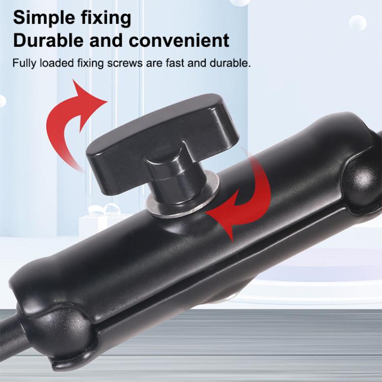 Universal Action Camera Bicycle Handlebar Clamp, Size:L 24cm(Black)