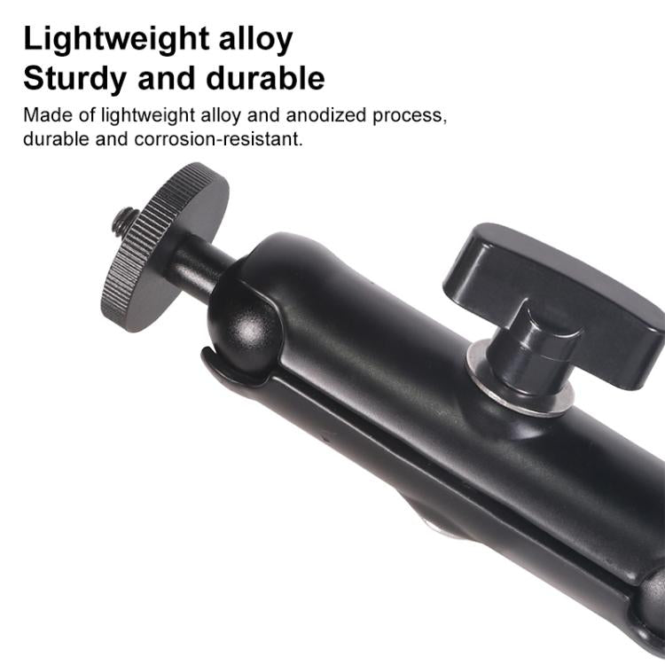 Universal Action Camera Bicycle Handlebar Clamp, Size:M 20cm(Black)