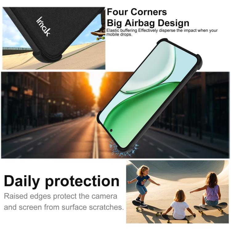 For Honor X70 5G imak Shockproof Airbag TPU Phone Case(Matte Black)