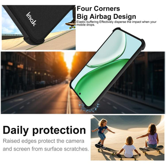 For Honor X70 5G imak Shockproof Airbag TPU Phone Case(Matte Black)