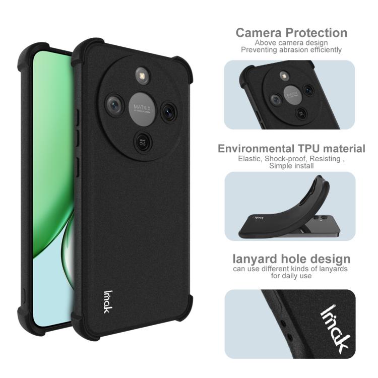 For Honor X70 5G imak Shockproof Airbag TPU Phone Case(Matte Black)