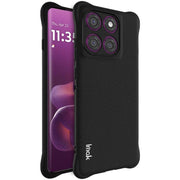 For Motorola Edge 60 Pro imak Shockproof Airbag TPU Phone Case(Matte Black)