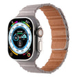 For Apple Watch 46mm / 49mm / 45mm / 44mm Magnetic PU Leather Watch Band(Starlight) - Watch Bands by PMC TechLife | Online Shopping South Africa | PMC TechLife | Buy Now Pay Later Mobicred