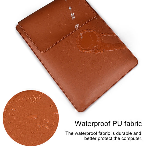PU05 Sleeve Leather Case Carrying Bag for 14.1 inch Laptop(Yellow)