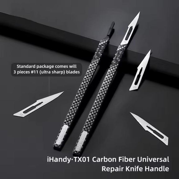 QianLi TX01 Carbon Fibre Non-Magnetic Anti-Static Universal Knife Handle