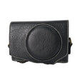 For Canon PowerShot SX740 HS Retro Litchi Texture Leather Full Body Camera Case Bag with Strap(Black) - free shipping - PMC TechLife - Order now!