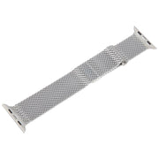 For Apple Watch 46mm / 49mm / 45mm / 44mm Double-section Magnetic Milanese Steel Watch Band(Silver)