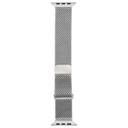 For Apple Watch 42mm / 41mm / 40mm / 38mm Double-section Magnetic Milanese Steel Watch Band(Silver)