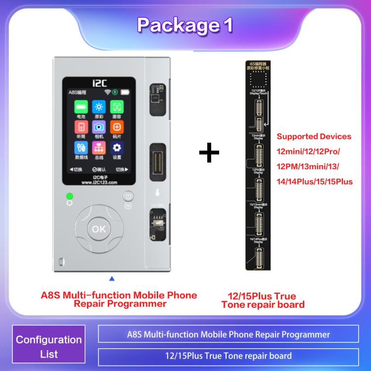 i2C A8S Multi-function Phone Repair Programmer, Model:Host+12-15 Plus True Tone Board