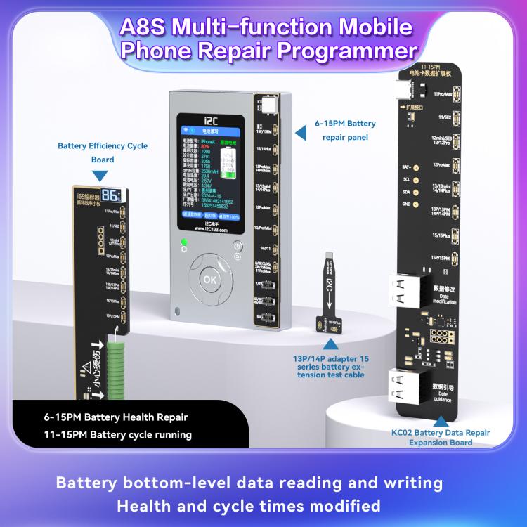 i2C A8S Multi-function Phone Repair Programmer, Model:Host+12-15 Plus True Tone Board