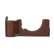 For Sony ILCE7RM5 / A7R5 Litchi Texture PU Leather Camera Half Case Base(Coffee)