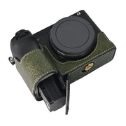 For Sony ILCE-6700 / A6700 Litchi Texture PU Leather Camera Half Case Base(Green)